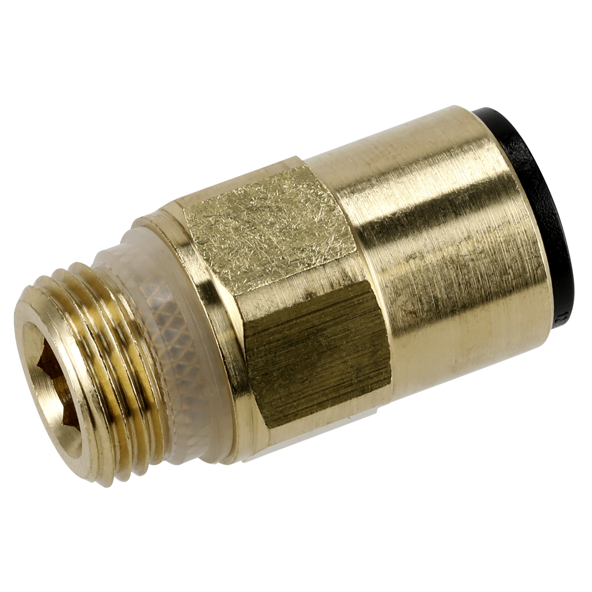 John Guest® Brass SuperThread Straight Adaptor 12mm x 3/8"BS