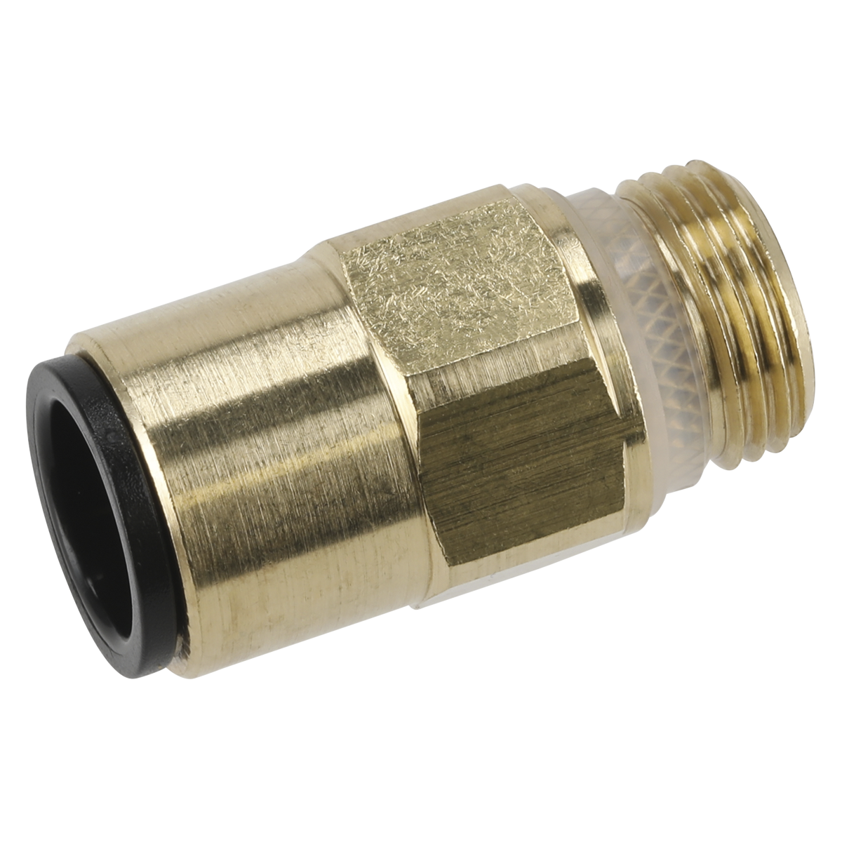 John Guest® Brass SuperThread Straight Adaptor 12mm x 3/8"BS
