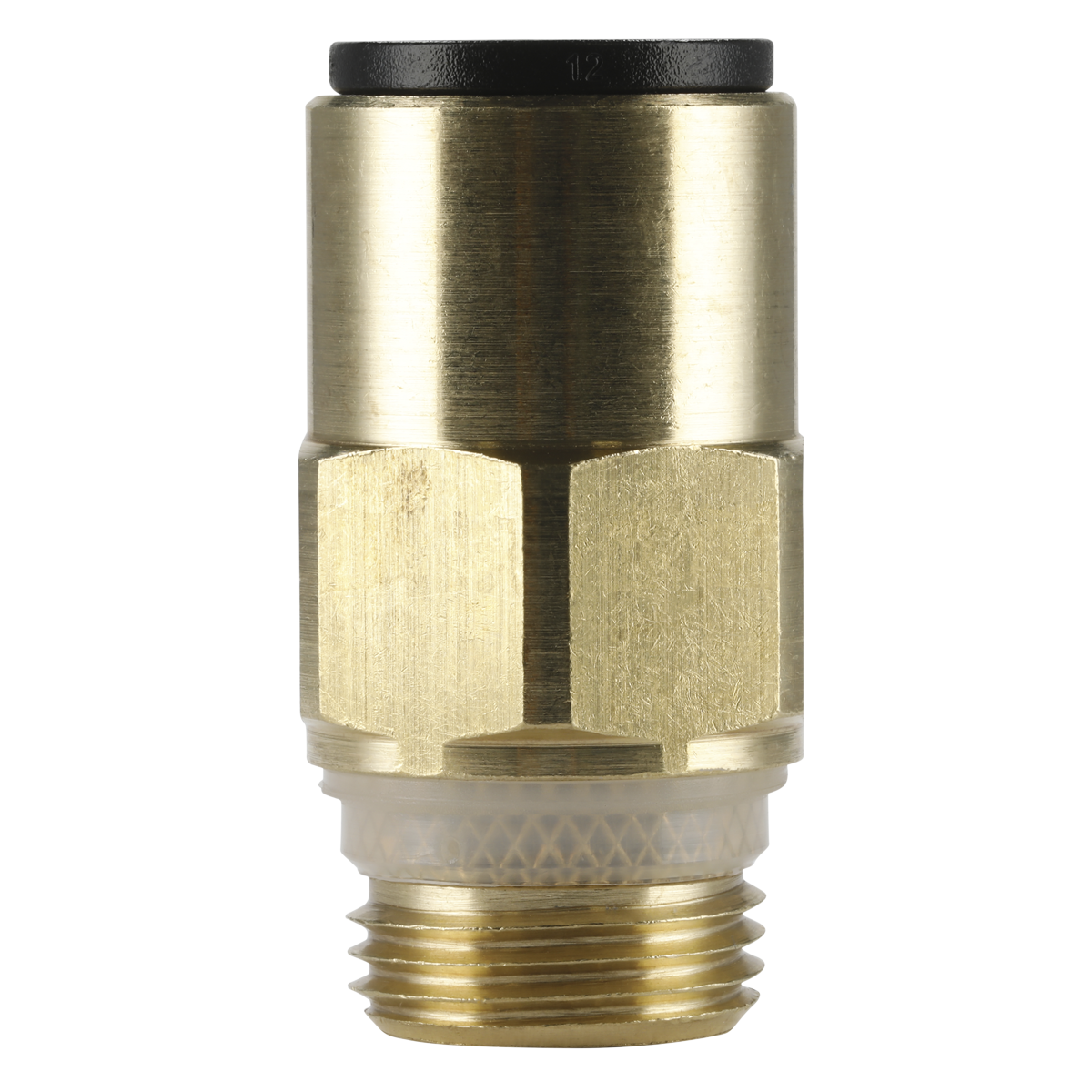 John Guest® Brass SuperThread Straight Adaptor 12mm x 3/8"BS