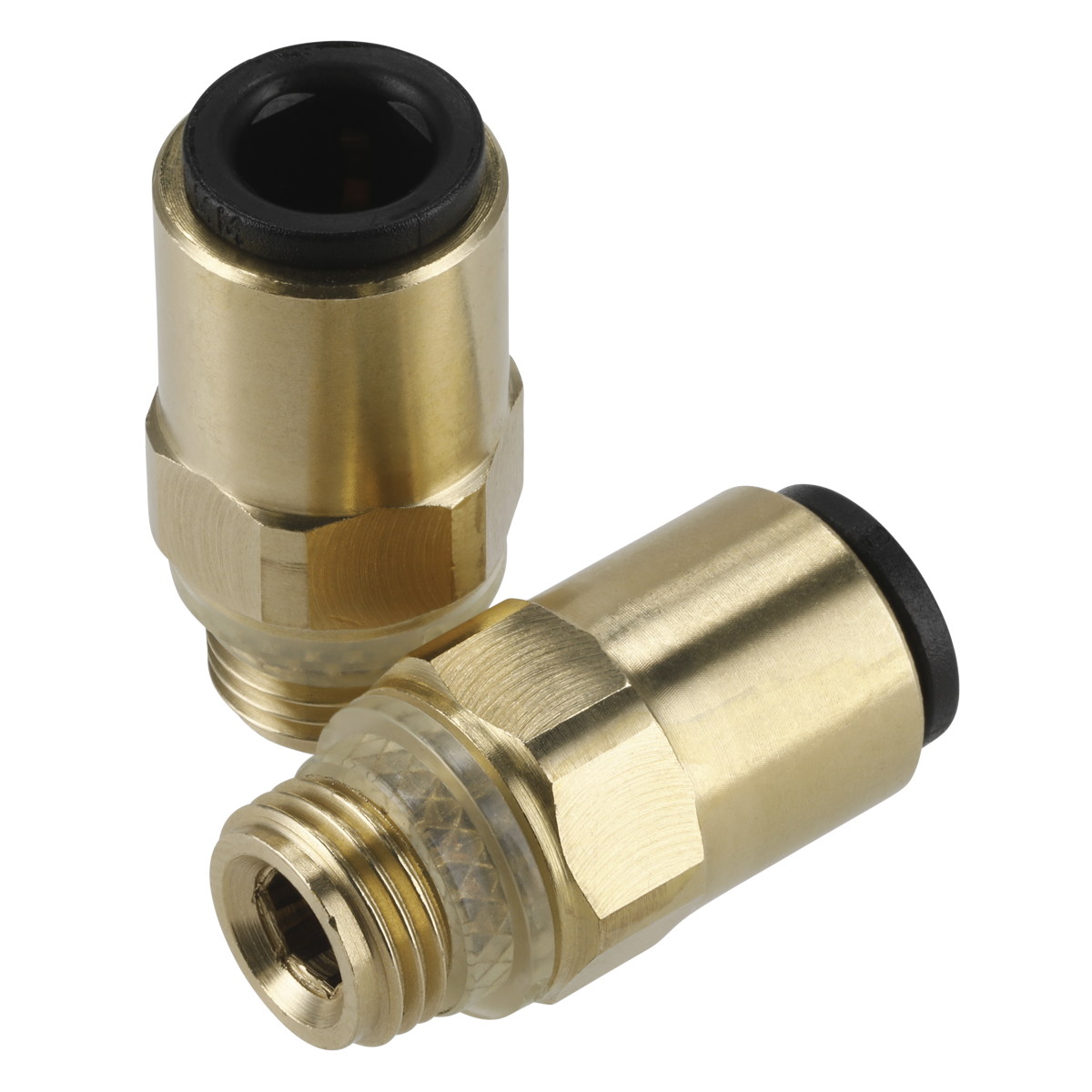 John Guest® Brass SuperThread Straight Adaptor 6mm x 1/8"BSP