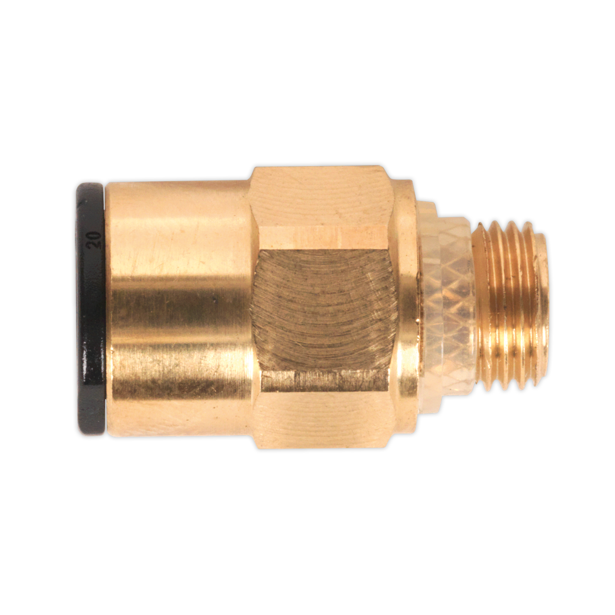 John Guest® Brass SuperThread Straight Adaptor 8mm x 1/8"BSP