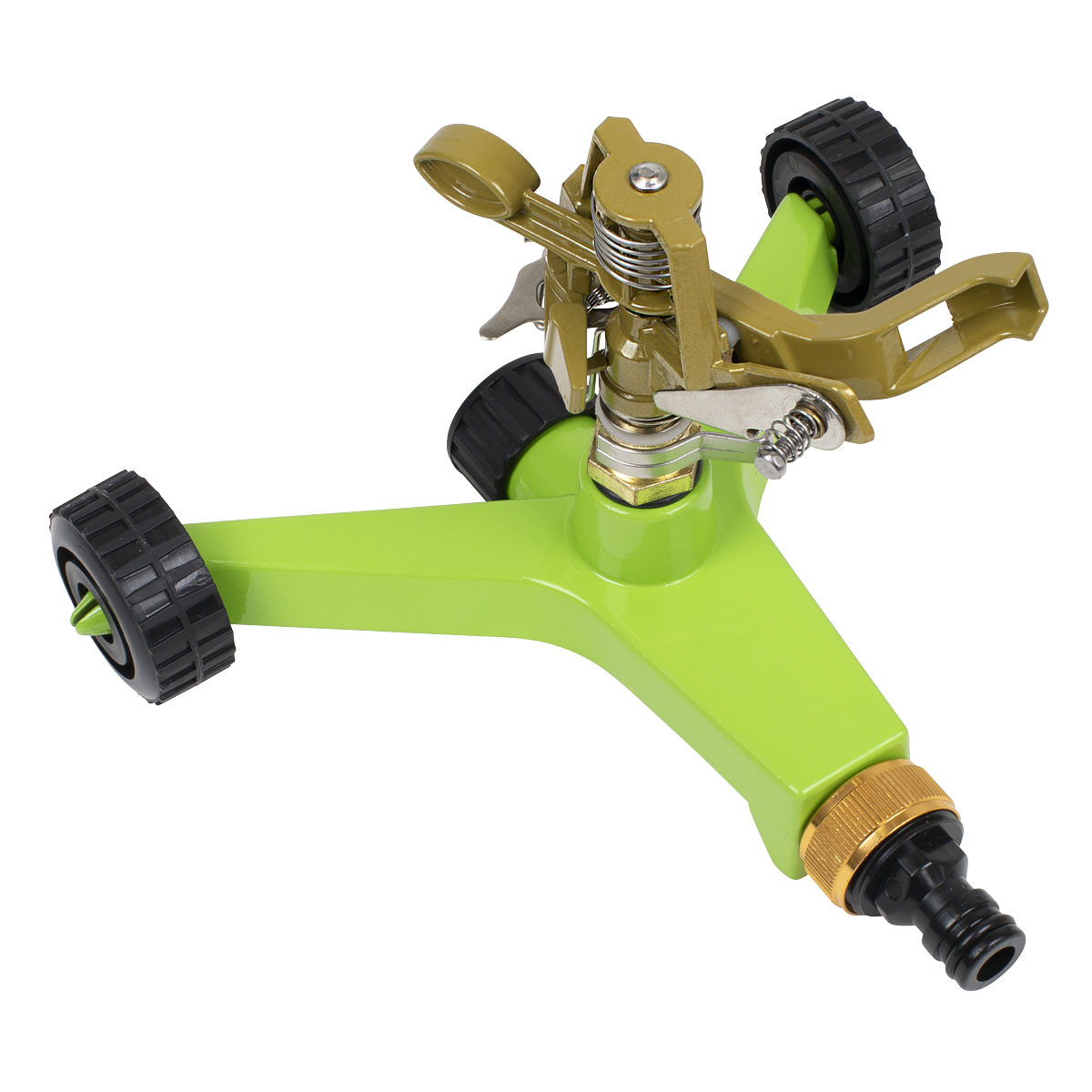 Pulsating Sprinkler with Metal Wheeled Base