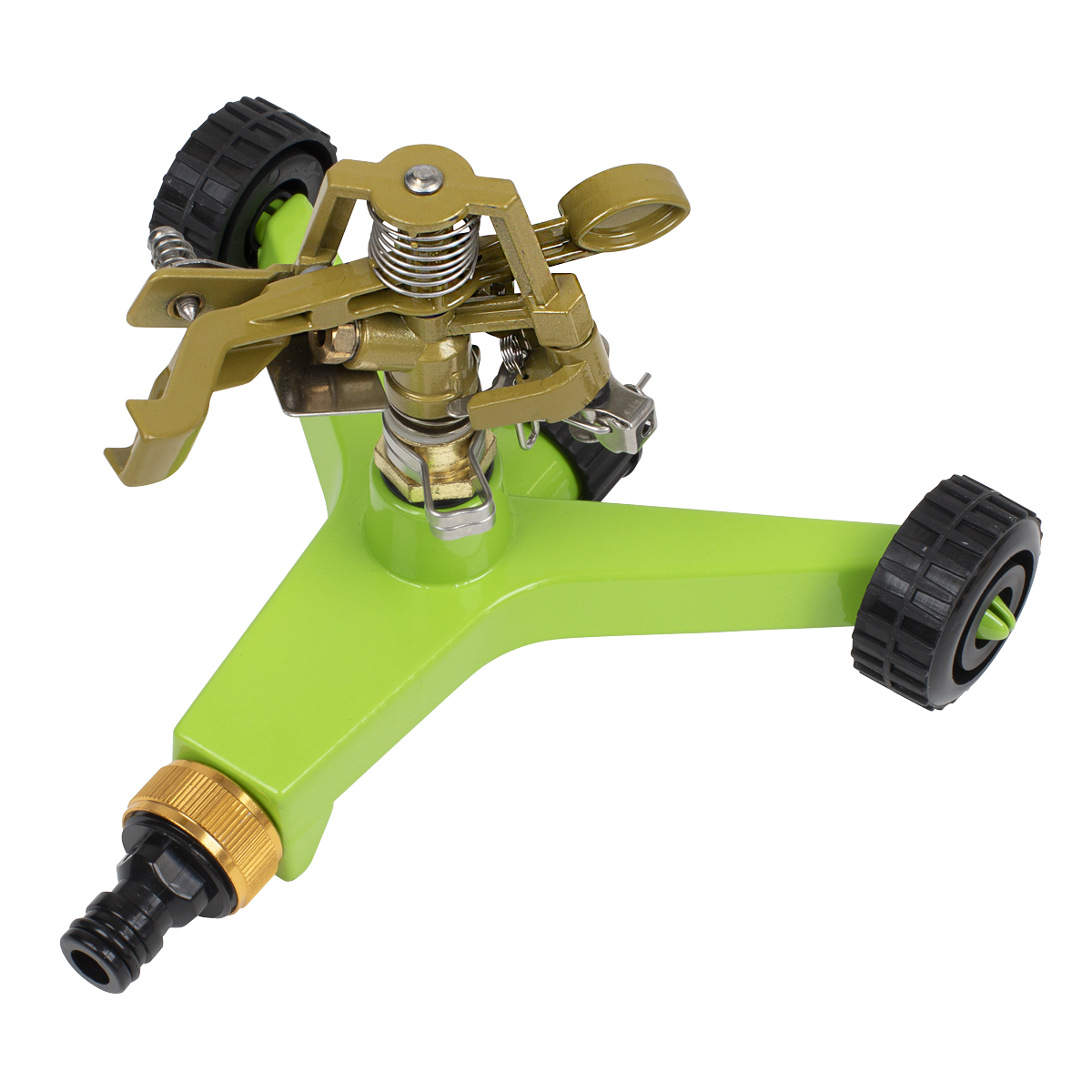 Pulsating Sprinkler with Metal Wheeled Base