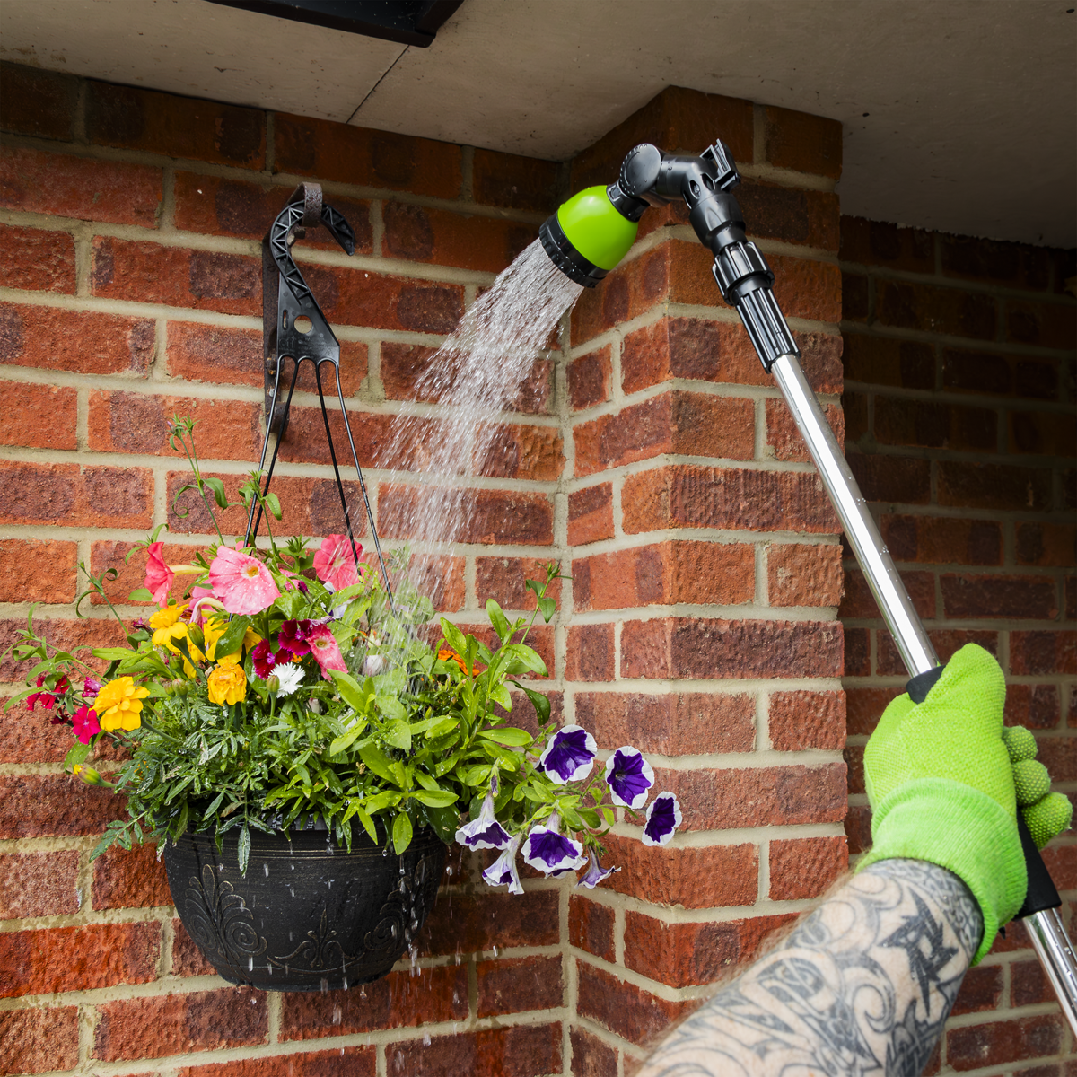 Telescopic Lance 6-Pattern Spray Head 1.4m