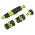 Deluxe Hose Nozzle & Connector Set 4pc
