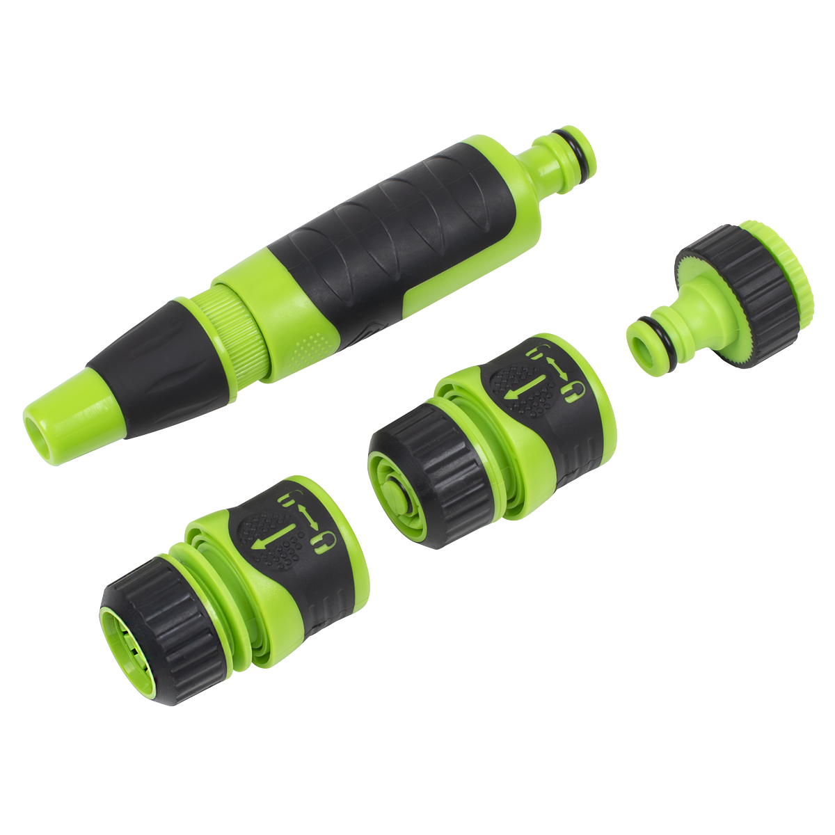 Deluxe Hose Nozzle & Connector Set 4pc