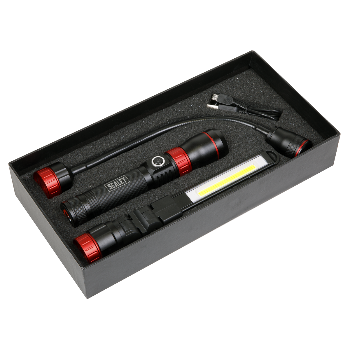 Rechargeable Inspection Light Interchangeable 3-in-1 COB LED