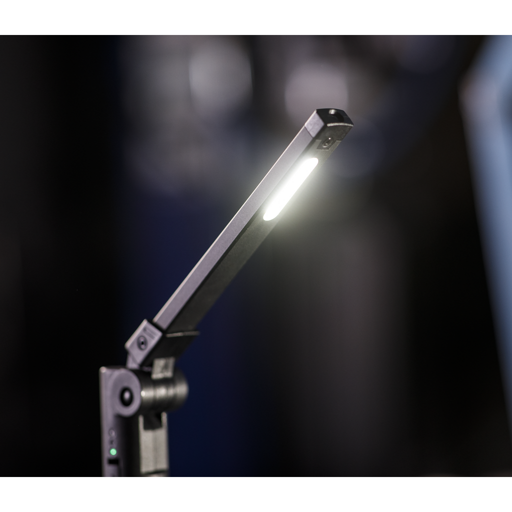 Rechargeable Aluminium Folding Pocket Light 2 COB & 1 SMD LE