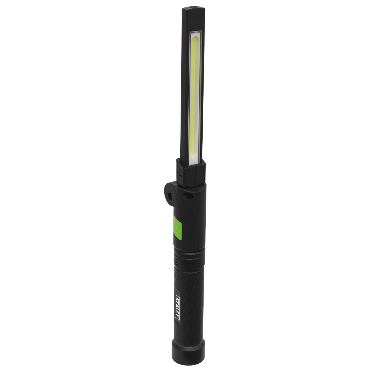 Rechargeable Aluminium Folding Pocket Light 2 COB & 1 SMD LE