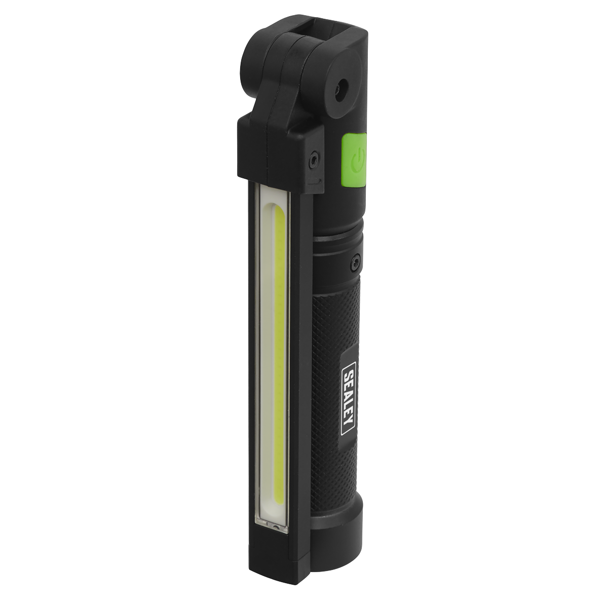 Rechargeable Aluminium Folding Pocket Light 2 COB & 1 SMD LE