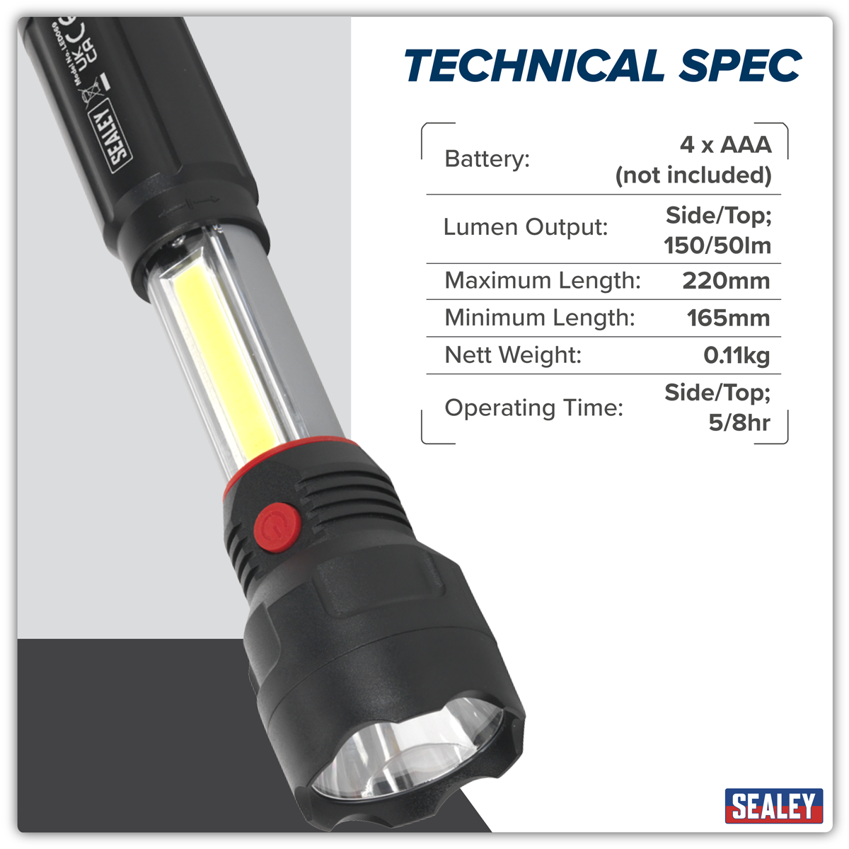 Torch/Inspection Light 3W COB & 3W LED