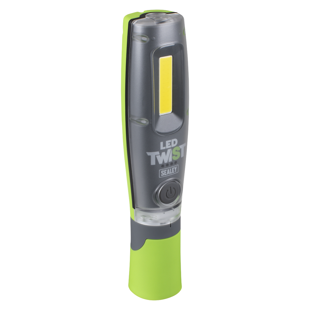 LED Twist Rechargeable Inspection Light, Green - Box of 12