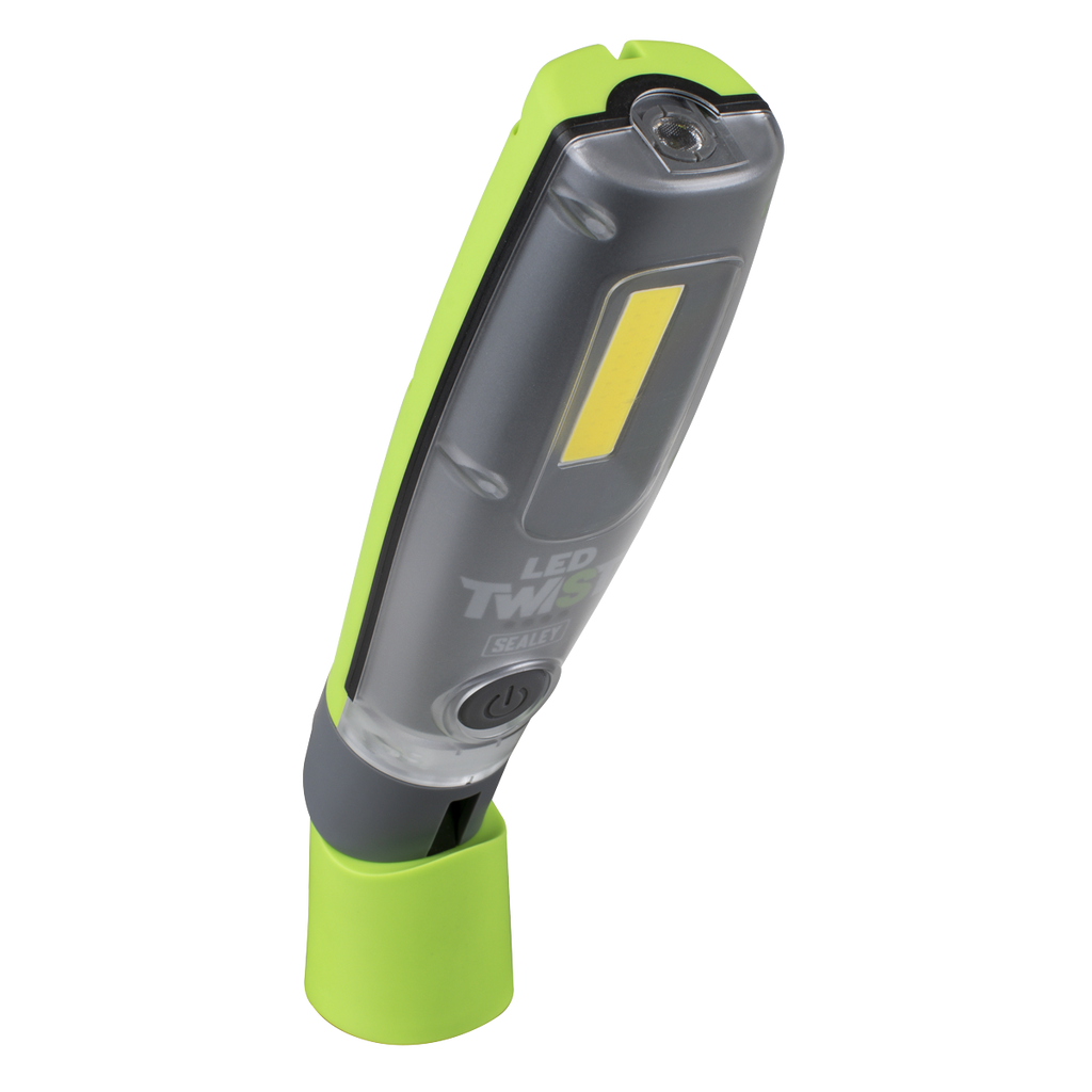 LED Twist Rechargeable Inspection Light, Green - Box of 12