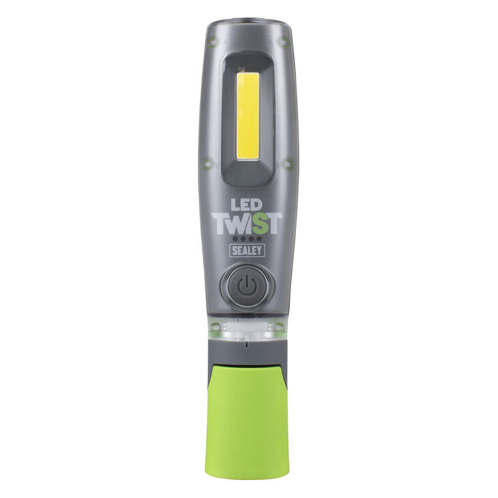 LED Twist Rechargeable Inspection Light, Green - Box of 12