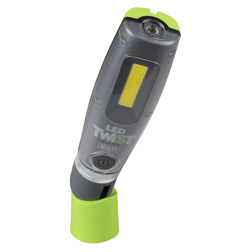 LED Twist Rechargeable Inspection Light 8W COB & 1W SMD