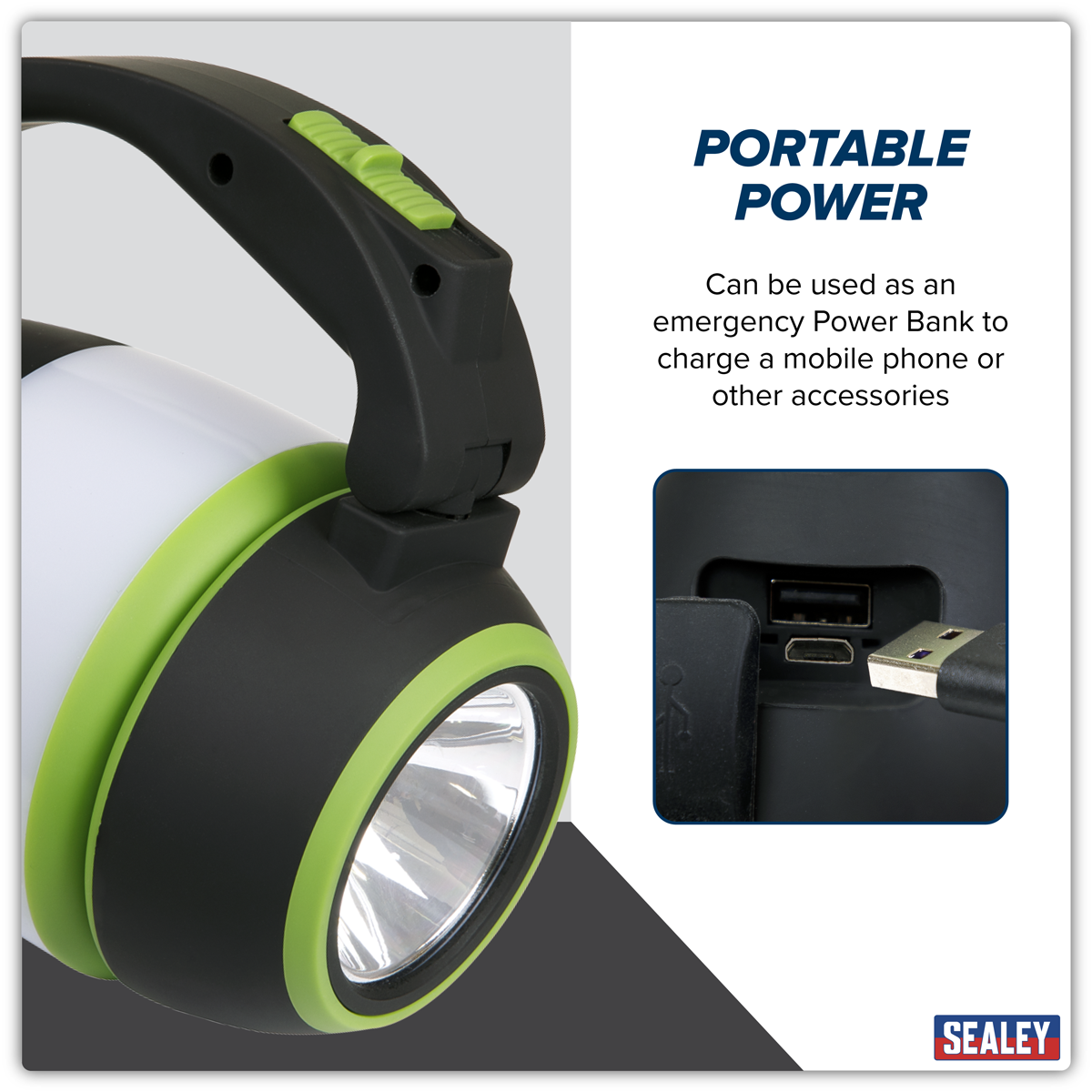 Rechargeable 3-in-1 Spotlight 3W SMD LED