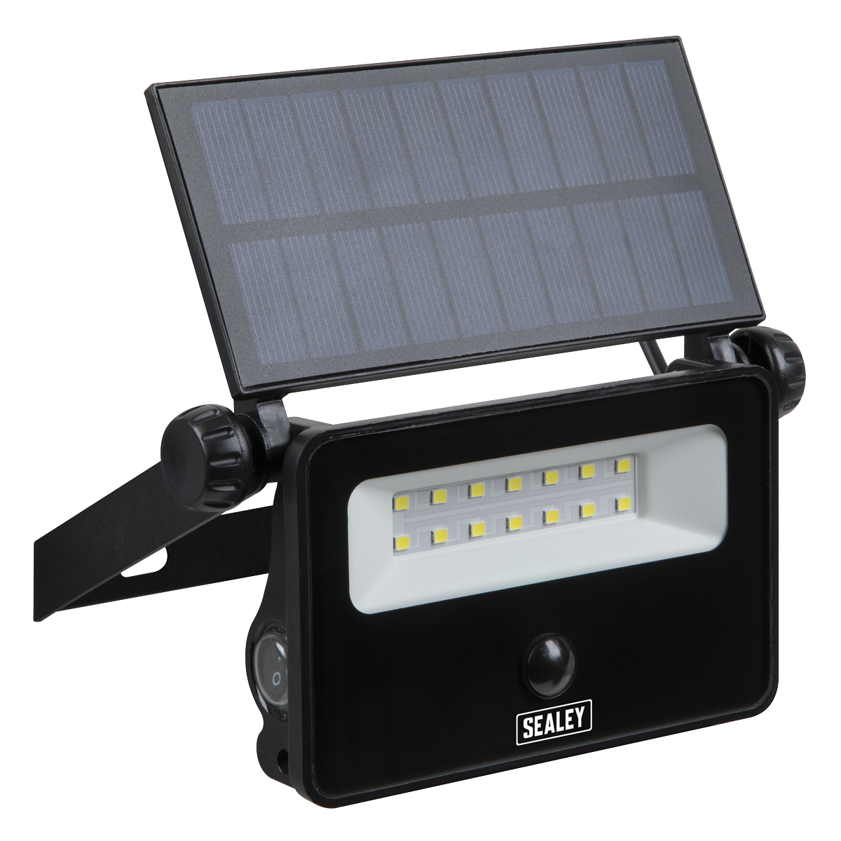 Extra-Slim Solar Floodlight with Wall Bracket 16W SMD LED