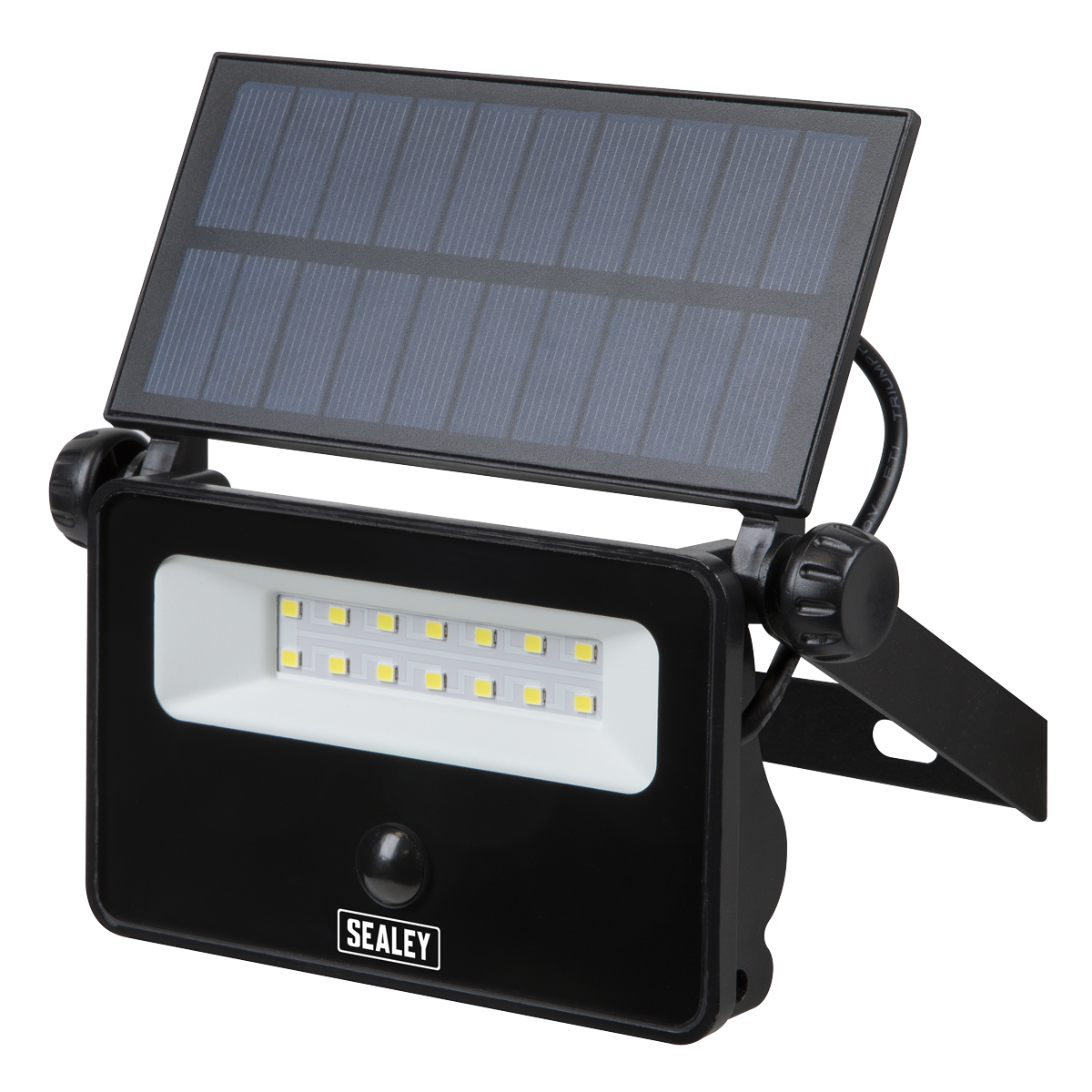 Extra-Slim Solar Floodlight with Wall Bracket 16W SMD LED