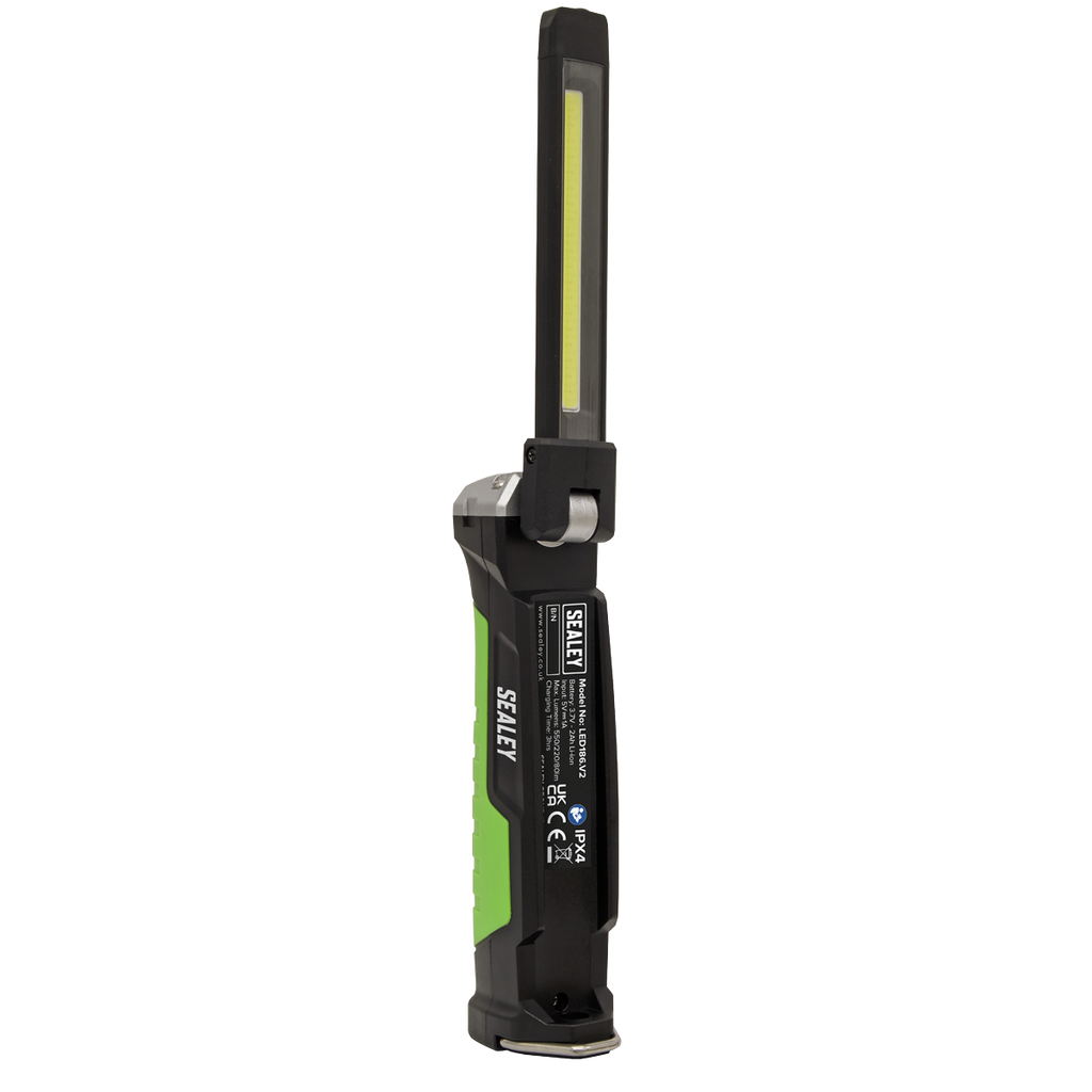 Rechargeable Slim Folding Inspection Light 6W COB LED & 1W S