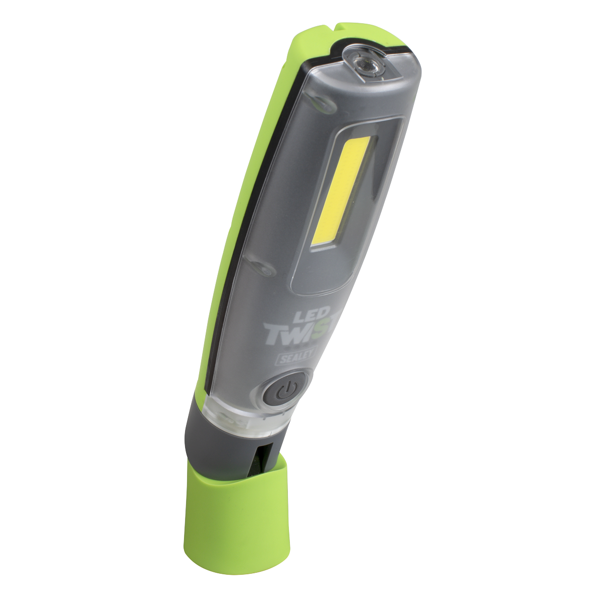 Rechargeable Inspection Light 16W COB & 1W SMD LED - Green - Display Box of 12