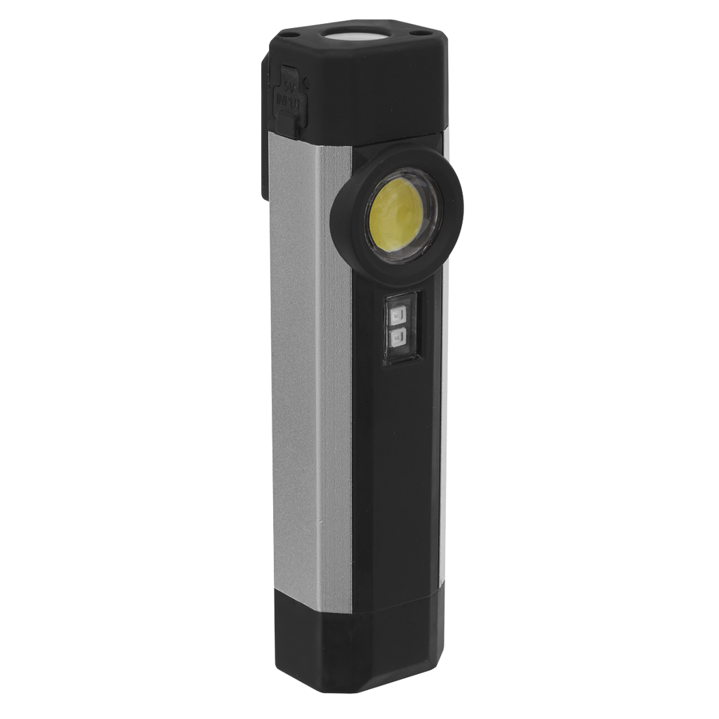 Rechargeable Aluminium Pocket Light with UV 3W COB & 1W SMD
