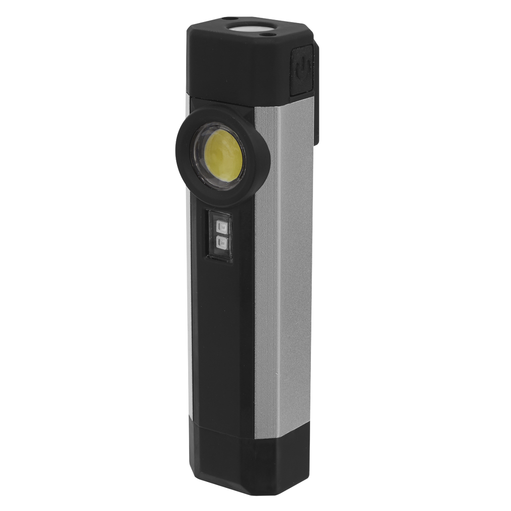 Rechargeable Aluminium Pocket Light with UV 3W COB & 1W SMD