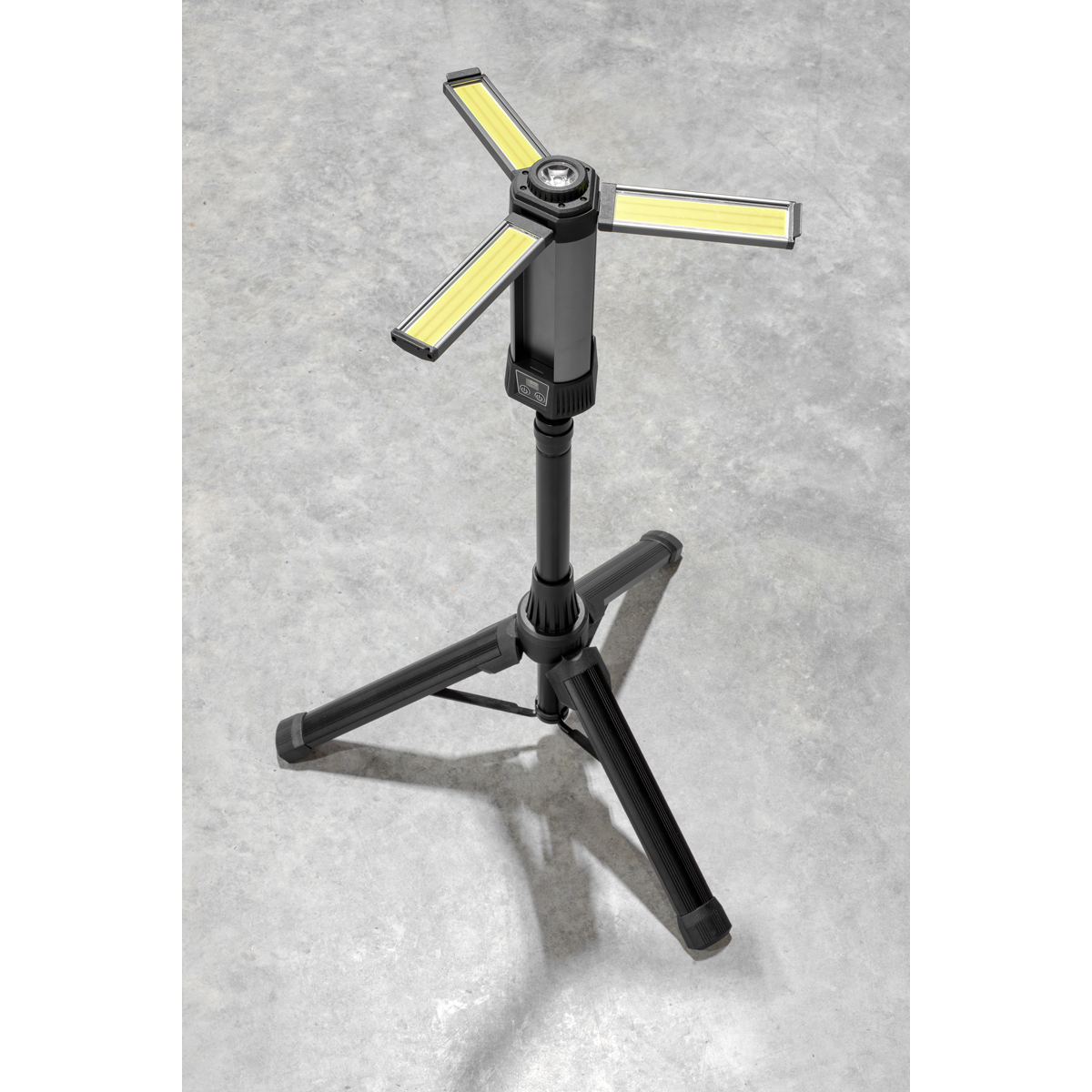 Sealey LED240 COB SMD Rechargeable Flexible Flood Work Light with Tripod, 24W 5W 230V