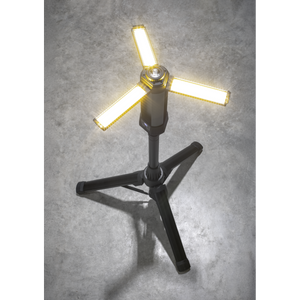 Sealey LED240 COB SMD Rechargeable Flexible Flood Work Light with Tripod, 24W 5W 230V