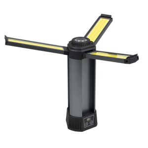 Sealey LED240 COB SMD Rechargeable Flexible Flood Work Light with Tripod, 24W 5W 230V