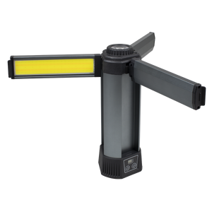 Sealey LED240 COB SMD Rechargeable Flexible Flood Work Light with Tripod, 24W 5W 230V
