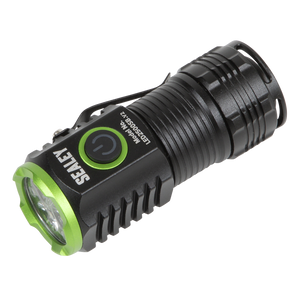 Sealey LED2500SB SMD LED Rechargeable Super Beam Pocket Light Torch, 24W, 2500 Lumens, Black