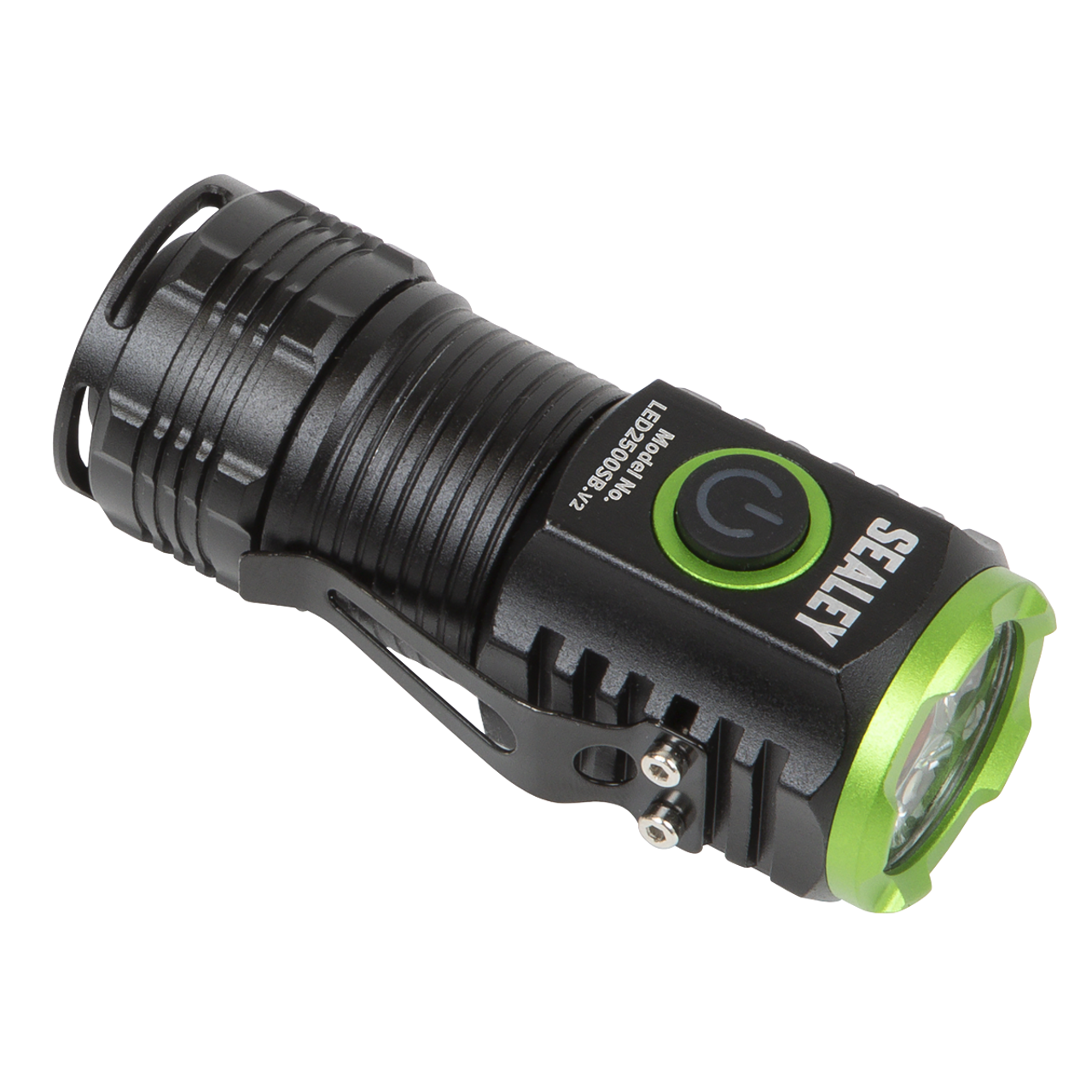 Sealey LED2500SB SMD LED Rechargeable Super Beam Pocket Light Torch, 24W, 2500 Lumens, Black