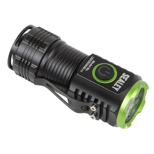 Sealey LED2500SB SMD LED Rechargeable Super Beam Pocket Light Torch, 24W, 2500 Lumens, Black