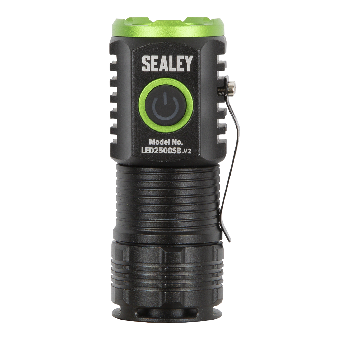 Sealey LED2500SB SMD LED Rechargeable Super Beam Pocket Light Torch, 24W, 2500 Lumens, Black