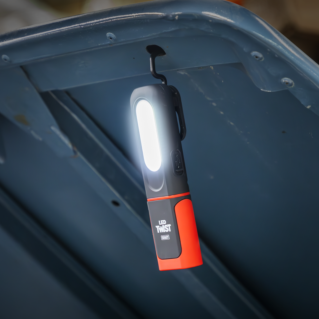 LED Twist Rechargeable Inspection Light 3W COB & 3W SMD LED
