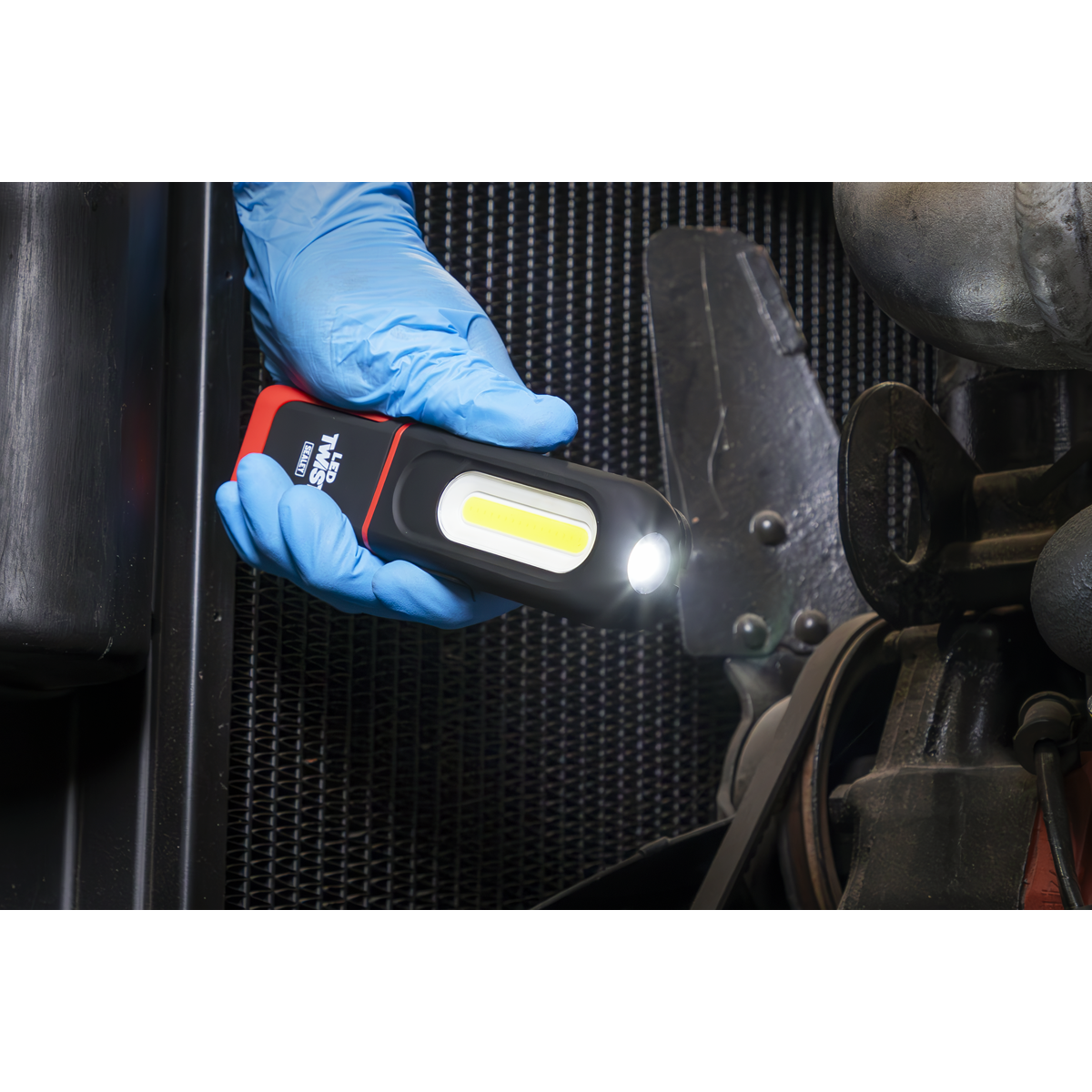 LED Twist Rechargeable Inspection Light 3W COB & 3W SMD LED