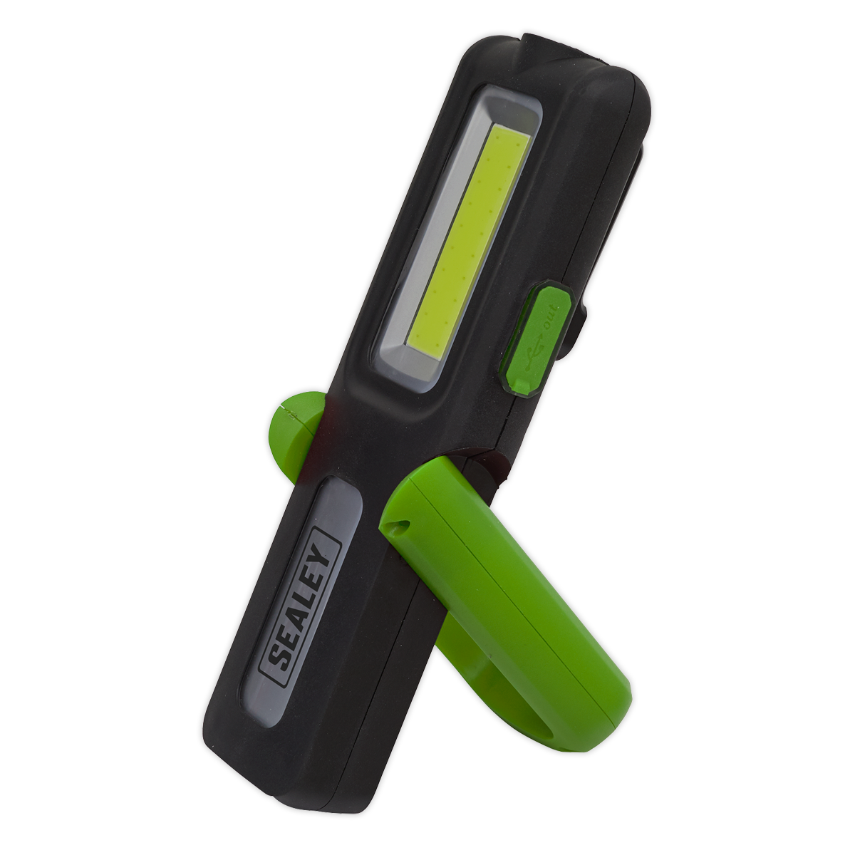 Rechargeable Inspection Light with Power Bank 5W COB & 3W SMD LED - Green