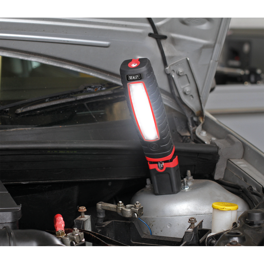 Rechargeable 360° Inspection Light 8W & 3W SMD LED - Black