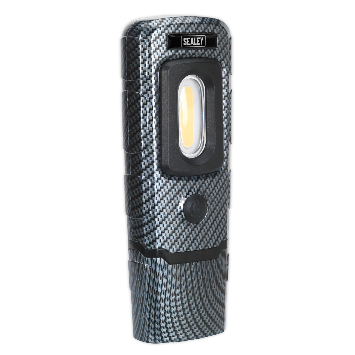 Rechargeable 360° Inspection Light 3W COB & 1W SMD LED - Carbon Fibre Effect