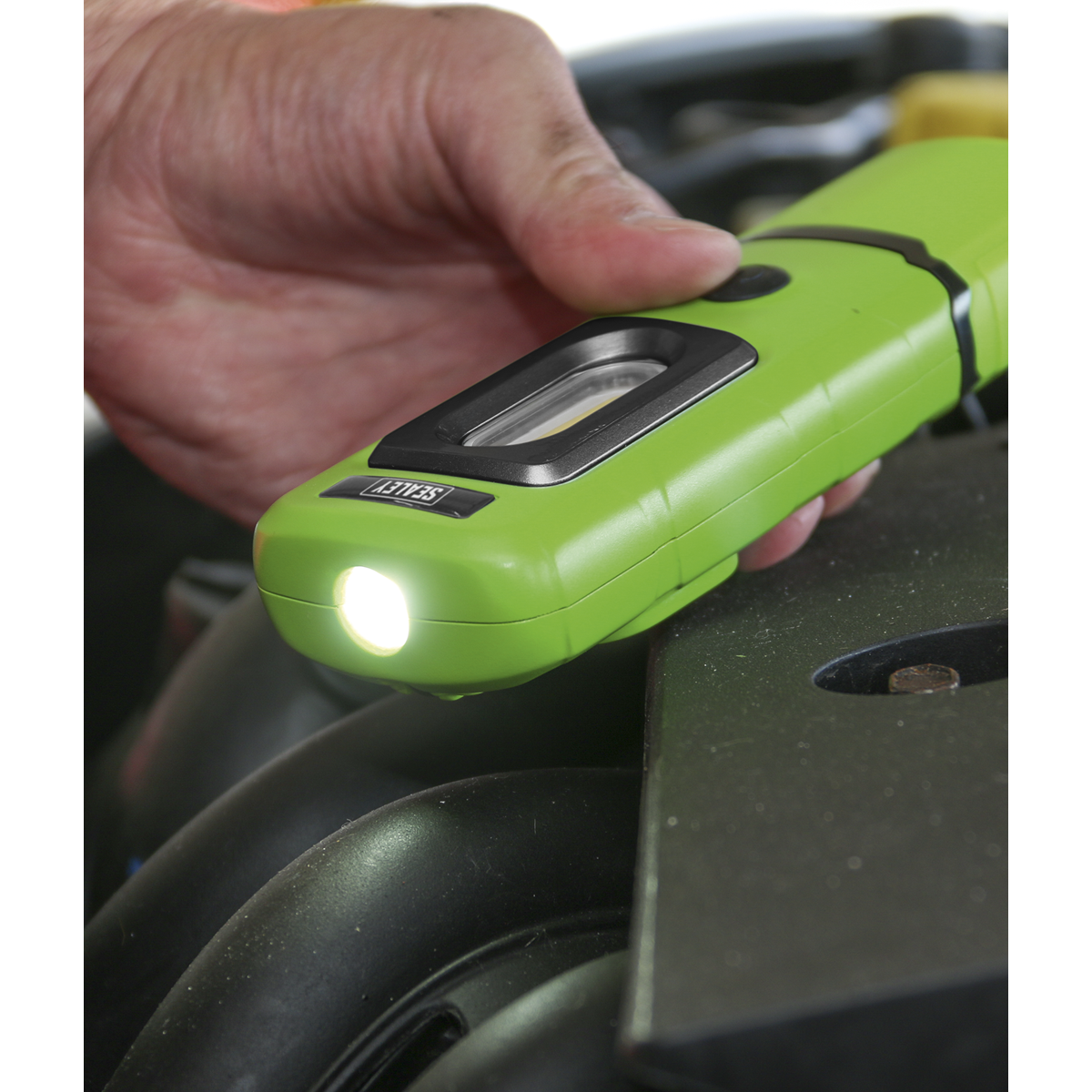 Rechargeable 360° Inspection Light 3W COB & 1W SMD LED - Gre