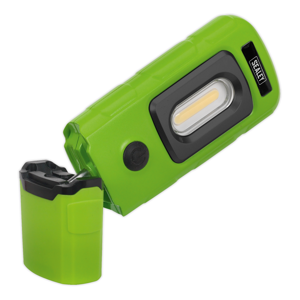 Rechargeable 360° Inspection Light 3W COB & 1W SMD LED - Gre