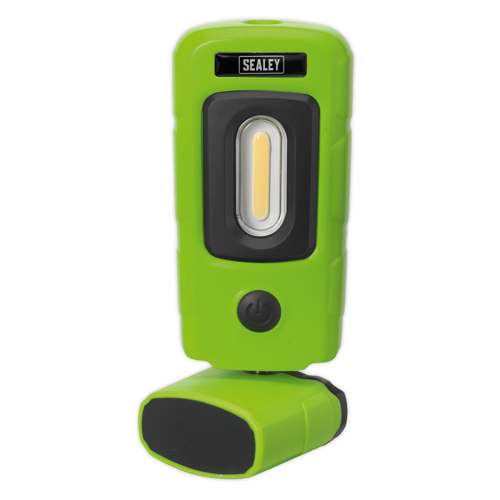 Rechargeable 360° Inspection Light 3W COB & 1W SMD LED - Gre