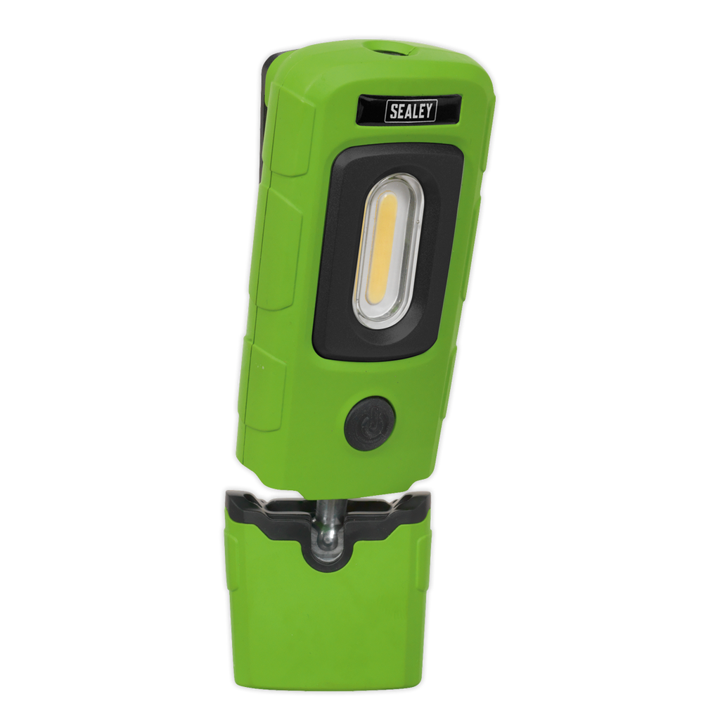 Rechargeable 360° Inspection Light 3W COB & 1W SMD LED - Gre