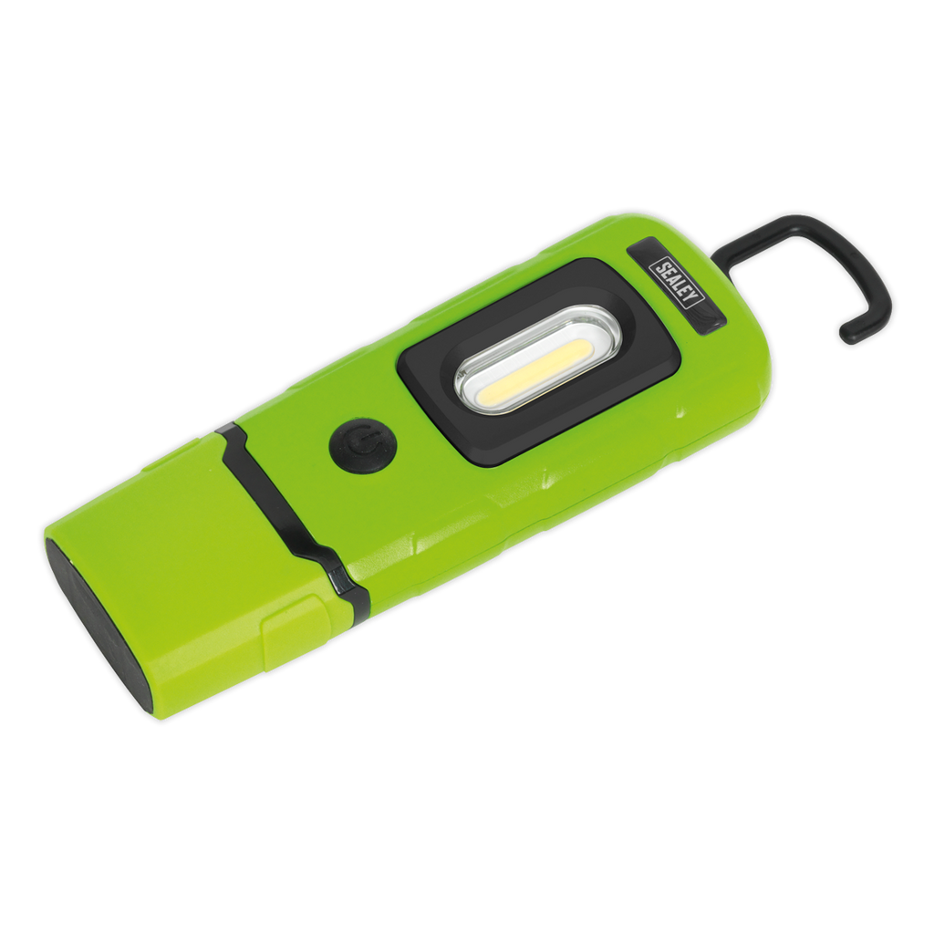 Rechargeable 360° Inspection Light 3W COB & 1W SMD LED - Gre