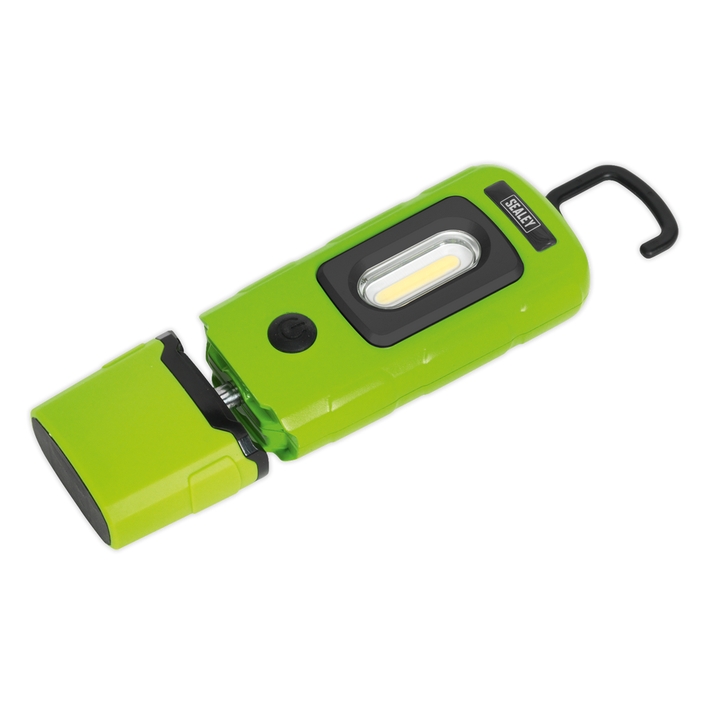 Rechargeable 360° Inspection Light 3W COB & 1W SMD LED - Gre