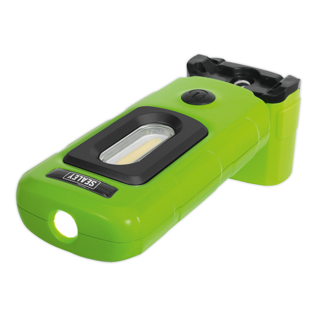 Rechargeable 360° Inspection Light 3W COB & 1W SMD LED - Gre