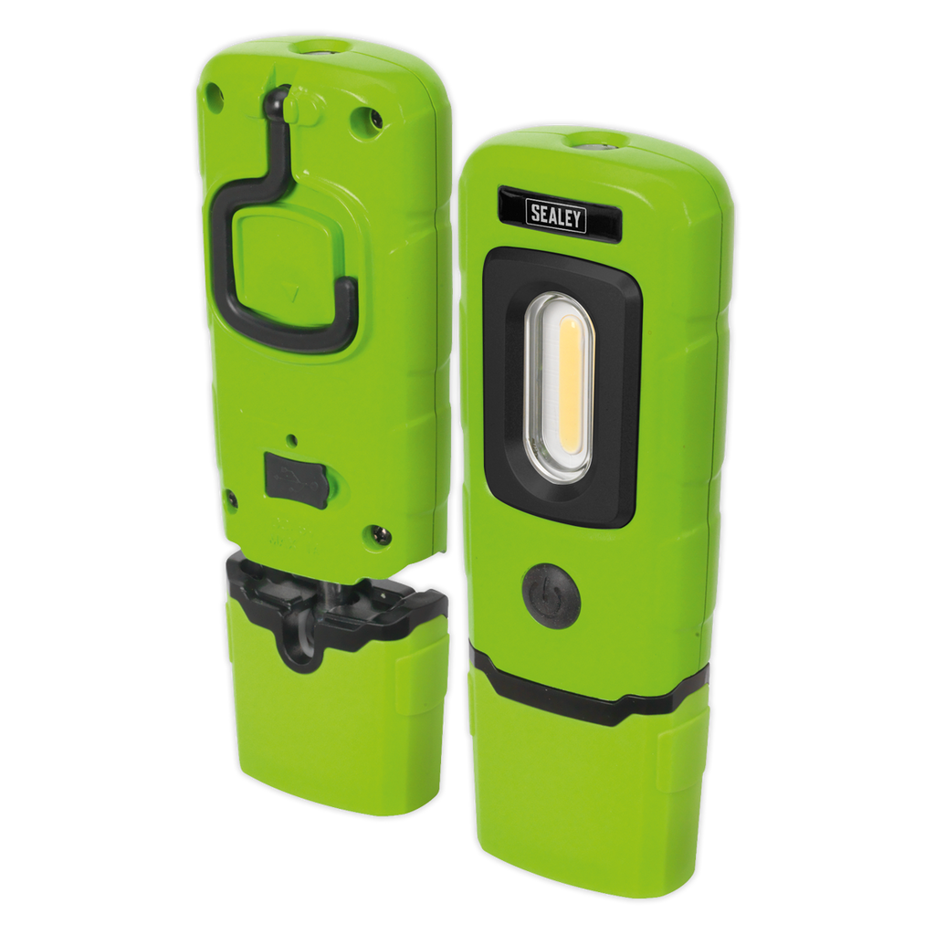 Rechargeable 360° Inspection Light 3W COB & 1W SMD LED - Gre