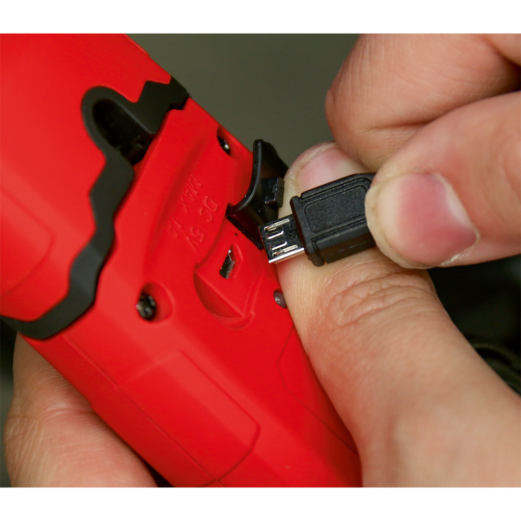 Rechargeable 360° Inspection Light 3W COB & 1W SMD LED - Red