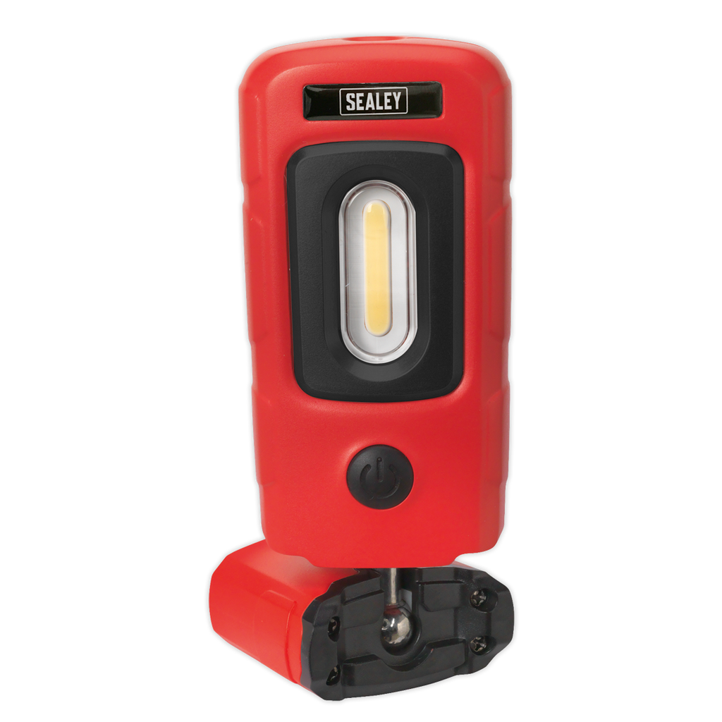 Rechargeable 360° Inspection Light 3W COB & 1W SMD LED - Red