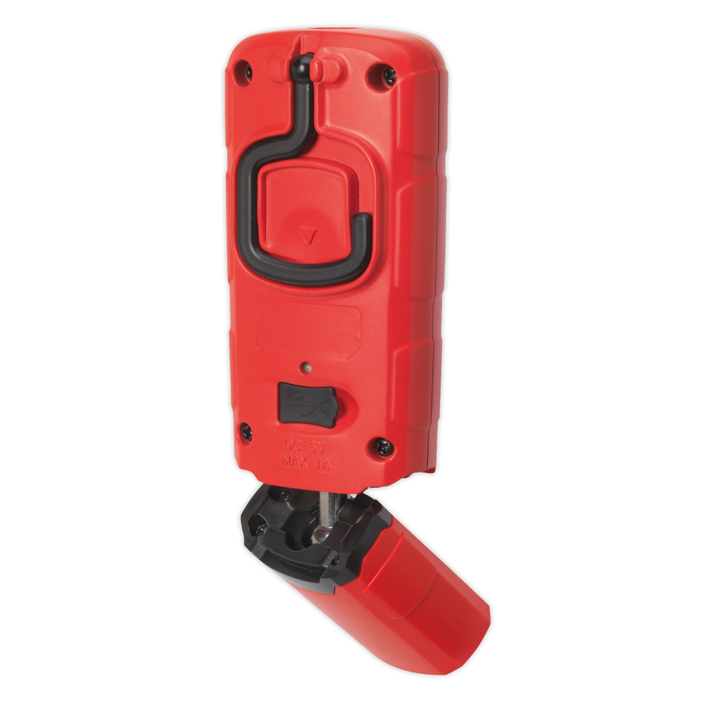 Rechargeable 360° Inspection Light 3W COB & 1W SMD LED - Red